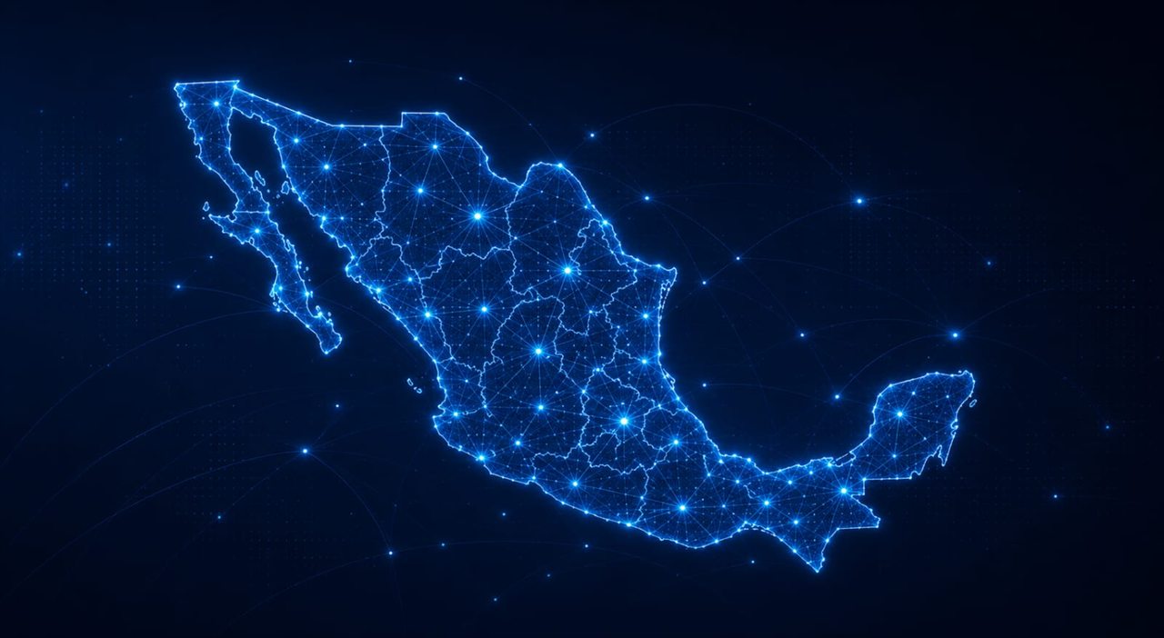 Mapa de México que representa la cobertura operativa nacional de TIIM CORP