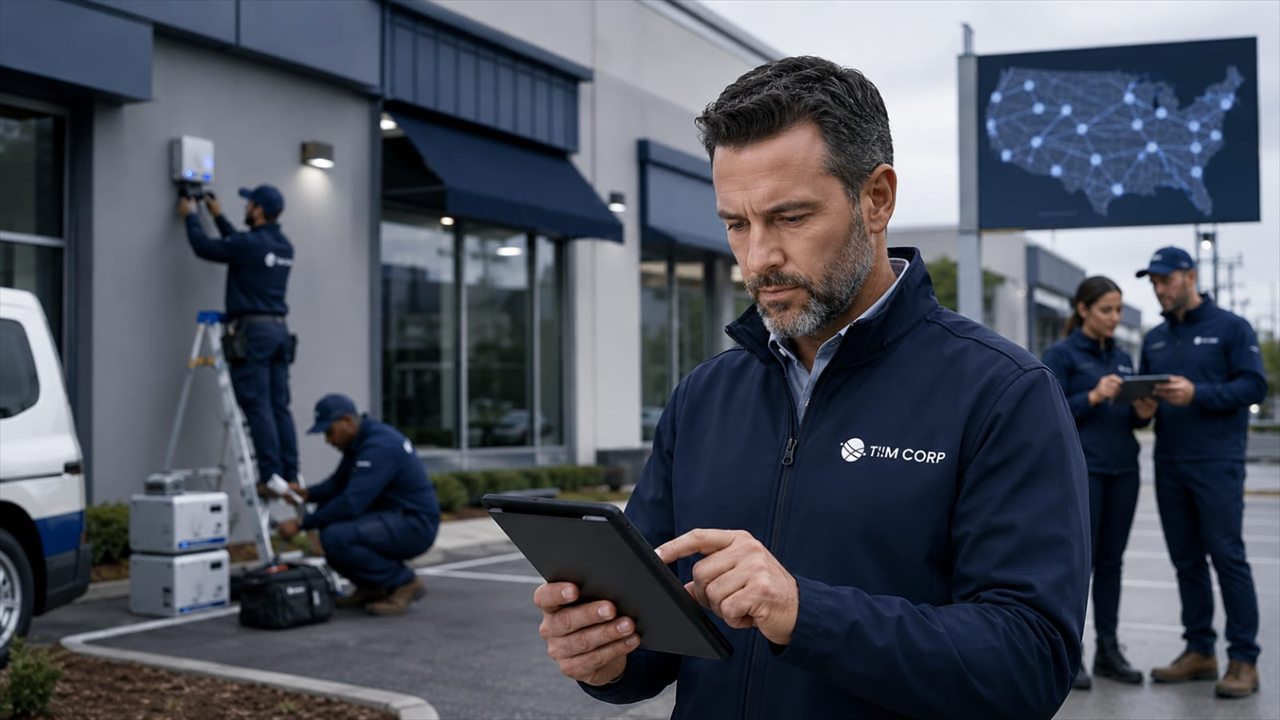 Especialista realizando soporte técnico en campo sobre equipos instalados en sitio